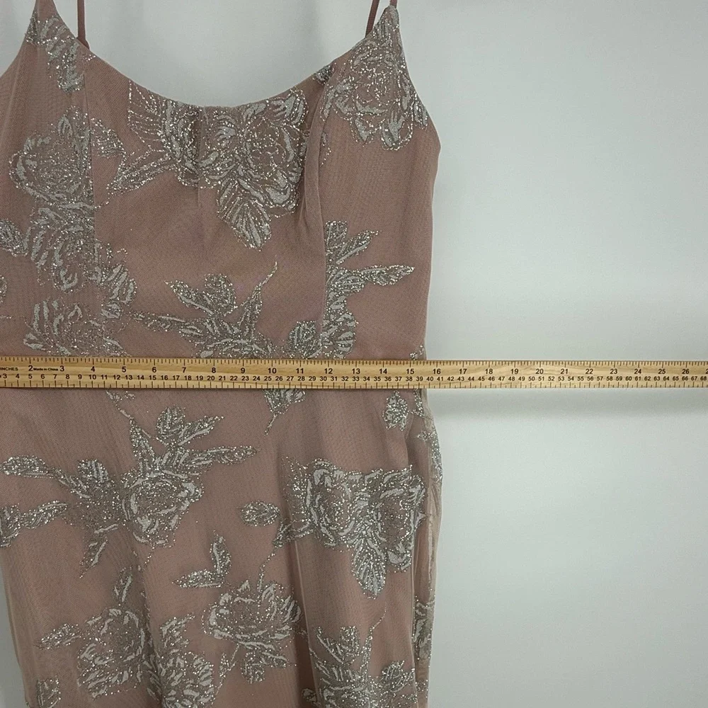 Hayley Paige Occasions Blush Lace Maxi Dress - Picture 5 of 5